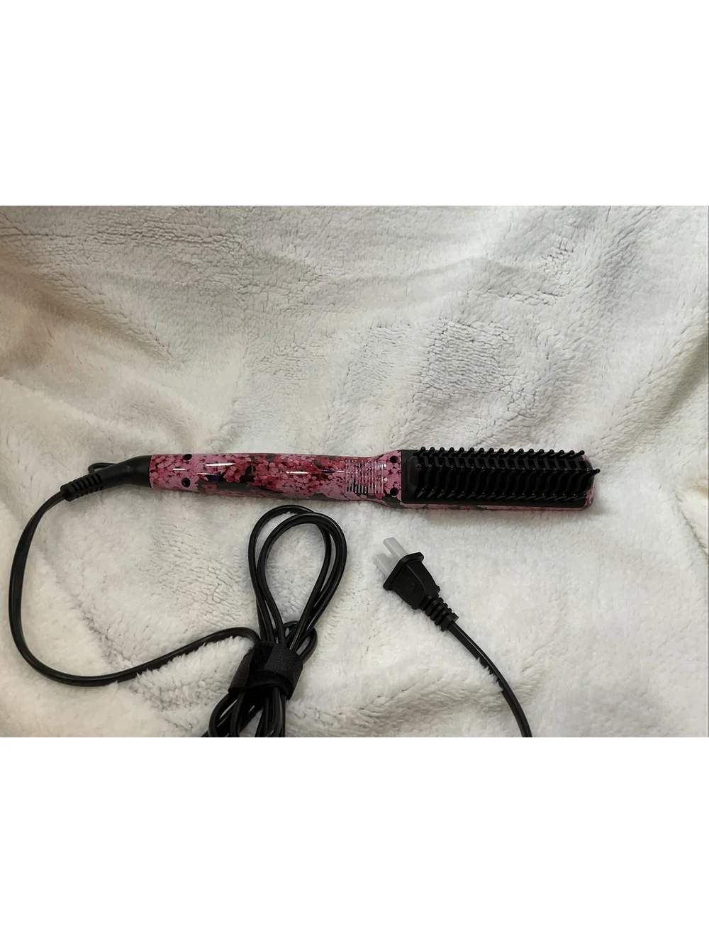 NIB Calista TrainglPro Heated Detailer Brush in Black And Rose Gold-NEW